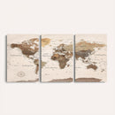 World Map Canvas Print – Framed Detailed Map of the World