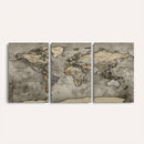 World Map Canvas Print – Detailed Map of the World Wall Art