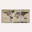 World Map Canvas Print – Detailed Map of the World Adventure