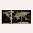 Push Pin World Map Canvas Wall Art Print, Interactive Travel