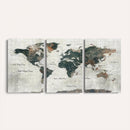 World Map Canvas Print – Framed Travel Map Wall Art for