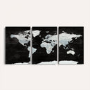 World Map Canvas Print – Framed Push Pin Wall Art, Color