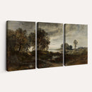 Adolf Dressler Landscape of the Oder River Wall Art Canvas