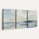 Abstract Coastal Landscape Wall Art Canvas Print – Soft Blue