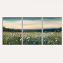 Wildflower Meadow Oil Painting Canvas — Daisy Lavender