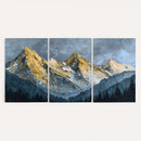 Abstract Mountain Wall Art Canvas Print Modern Landscape Painting Print