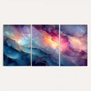 Colorful Abstract Canvas Wall Art Print, Vibrant Popup Color Art Print