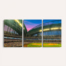 Milwaukee Brewers Baseball Team Print Canvas- American
