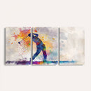 Watercolor Golf Swing Wall Art Canvas Print | Vibrant