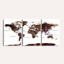 World Map Canvas Print – Detailed Map of the World Wall Art