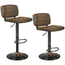 Set of 2 Vintage Bar Stools with Adjustable Height and Footrest by LJGDeals