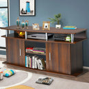 63 Inch TV Entertainment Console Center with 2 Cabinets by LJGDeals