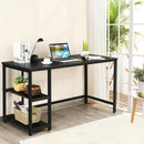 47 Inch Computer Desk Office Study Table Workstation Home with Adjustable Shelf Black by LJGDeals