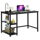 47 Inch Computer Desk Office Study Table Workstation Home with Adjustable Shelf Black by LJGDeals