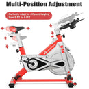 Stationary Silent Belt Adjustable Exercise Bike with Phone Holder and Electronic Display by LJGDeals