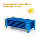Kids Stackable Daycare Cot Pack of 6 with Detachable Oxford Cloth by LJGDeals