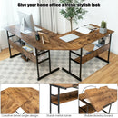 L-Shaped Computer Desk with Tiltable Tabletop by LJGDeals
