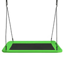 60 Inches Platform Tree Swing Outdoor with  2 Hanging Straps-Green