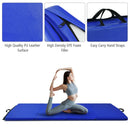 Gymnastics PU Mat Thick Folding Panel Gym Fitness Exercise-Navy by LJGDeals