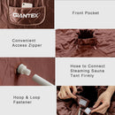 Portable Personal Steam Sauna Spa with Steamer Chair-Coffee by LJGDeals