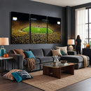 Stadium in Michigan Wall Art Canvas Print, Framed American
