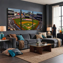 Yankee Stadium New York Wall Art Print | 3-Panel Canvas