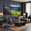 Tottenham Hotspur Stadium Canvas Print, Match Day Triple