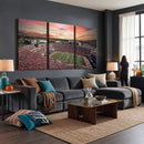 Indiana Memorial Stadium Wall Art Canvas Print, Framed