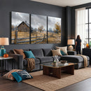 Rustic Autumn Farmhouse Wall Art Canvas Print – Serene