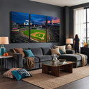 Target Field Wall Art Canvas Print – Baseball Stadium Scene,