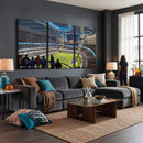 Chicago Dome Stadium Wall Art Canvas Print – Framed Modern
