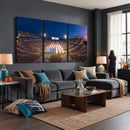 Oklahoma Sooners Memorial Stadium Wall Art Canvas Print,