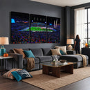 Ole Miss Rebels Vaught Hemingway Stadium Wall Art Canvas