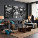American Football Wall Art Canvas Print Framed Stadium Sport