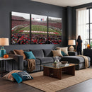 Wisconsin Badgers Team Print Canvas - Madison Camp Randall