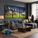 Columbus Crew Stadium Match Triple Canvas Wall Art - Dynamic