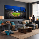Truist Park Night Game Canvas Art - Atlanta Braves Stadium