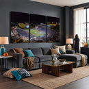Duke University Blue Devils Football Print Canvas - Durham