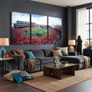 Cincinnati Bearcats Football Team Print - Nippert Stadium Wall Art Canvas Print