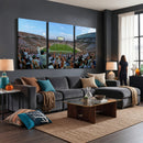 Michigan State Spartans Football Team Art Print - East