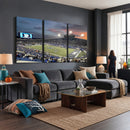 Memphis Tigers Football Team Print - Memphis Simmons Bank