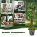 4 Feet Artificial UV Resistant Topiary Triple Ball Tree Plant by LJGDeals