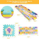 75 Pieces Baby Foam Interlocking Play Mat with Fence with Detachable Numbers by LJGDeals