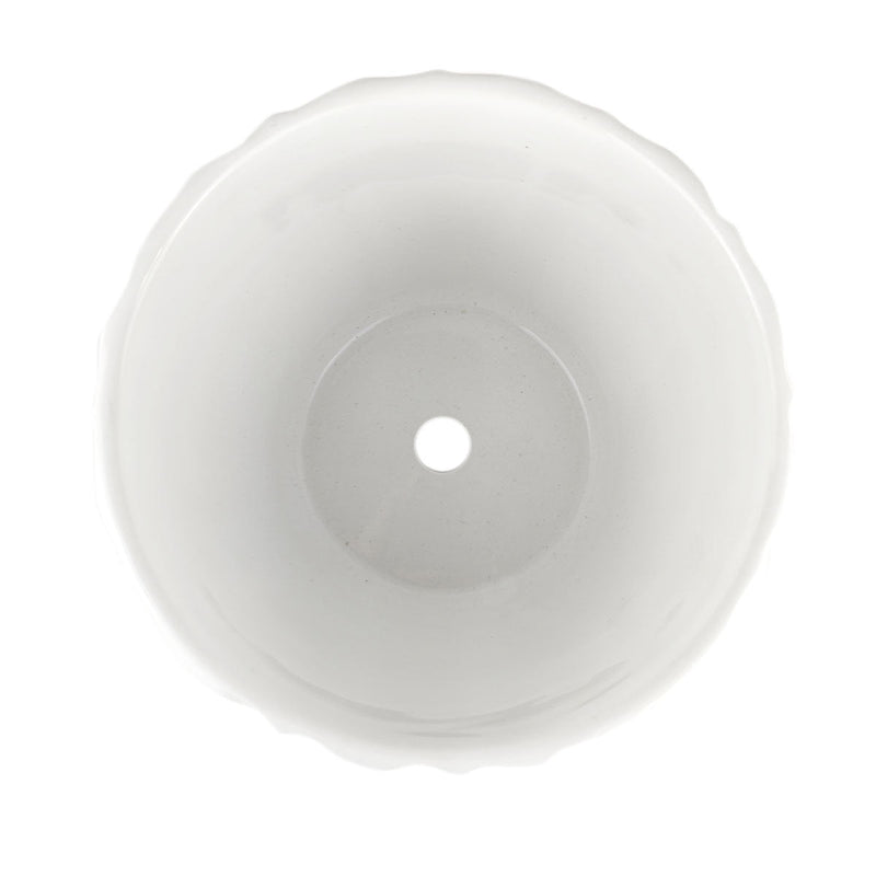 8 inch Decorative Ceramic Pot With Saucer