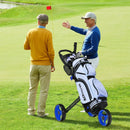 Folding 3 Wheels Golf Push Cart with Brake Scoreboard Adjustable Handle by LJGDeals