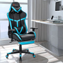 Reclining Racing Chair with Lumbar Support Footrest by LJGDeals