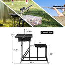 Foldable Shooting Bench with Adjustable Height Table by LJGDeals