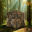 3 Person Portable Pop-Up Ground Hunting Blind with Tie-downs by LJGDeals