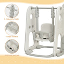6 in 1 Toddler Slide and Swing Set with Ball Games by LJGDeals