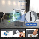 4-in-1 Industrial Evaporative Air Cooler Fan with 12 Gallon Tank and Wheels-Gray by LJGDeals